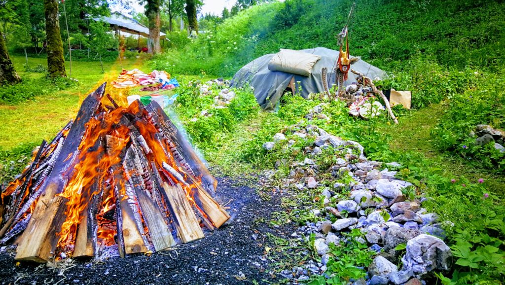 hutte de sudation inipi sweat lodge cérémonie