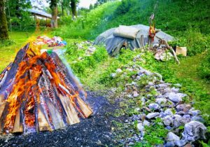 hutte de sudation inipi sweat lodge cérémonie