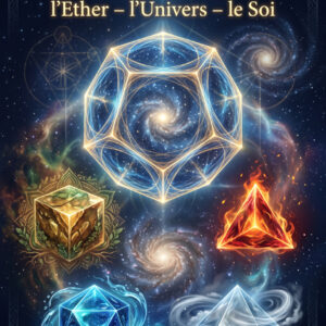 Dodécaèdre éthéré représentant l'odyssée sacrée de l'éther, de l'univers et du soi